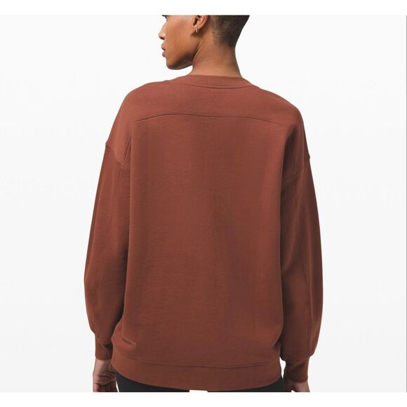 Lululemon Perfectly Oversized Crewneck Pullover size 4 6 Brown - Picture 2 of 8